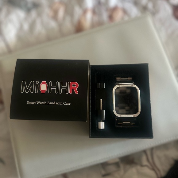 NWT Smart iWatch Band Stainless Steal with Case MioHHR SIZE 44mm - Picture 2 of 7